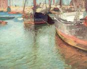 爱德华 亨利 波特哈斯特 : Harbor Scene